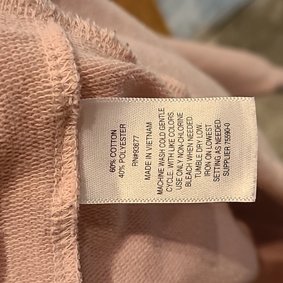 A.N.A Lightweight Sweatshirt With Lace Up Front Size Large - Picture 6 of 9